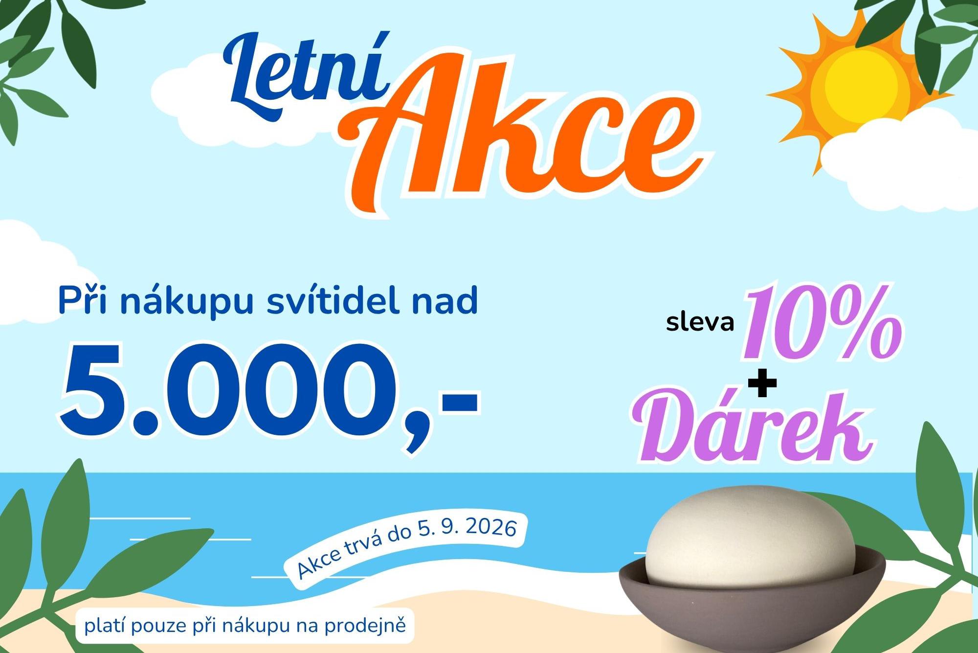 Letní akce na svítidla je tu!