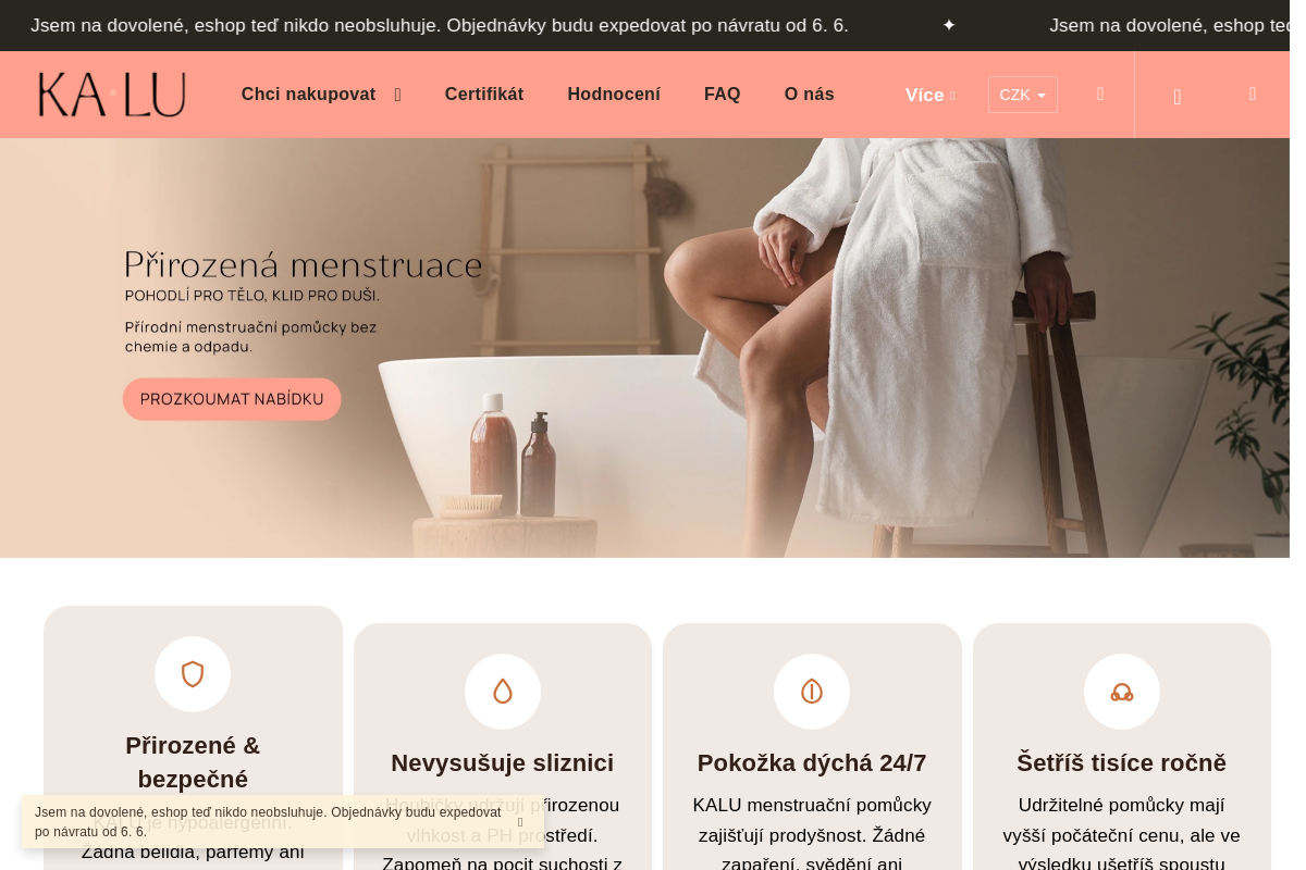 KALU | menstruace přirozeně