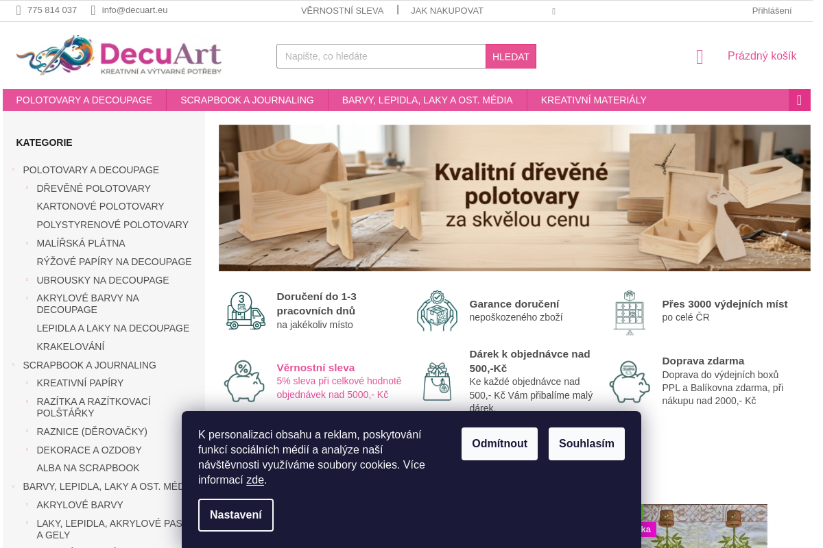 DecuArt - kreativní a výtvarné potřeby