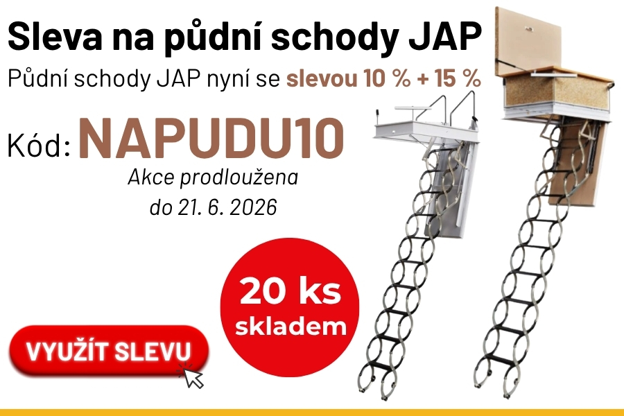 PŮDNÍ SCHODY JAP až s 25% SLEVOU