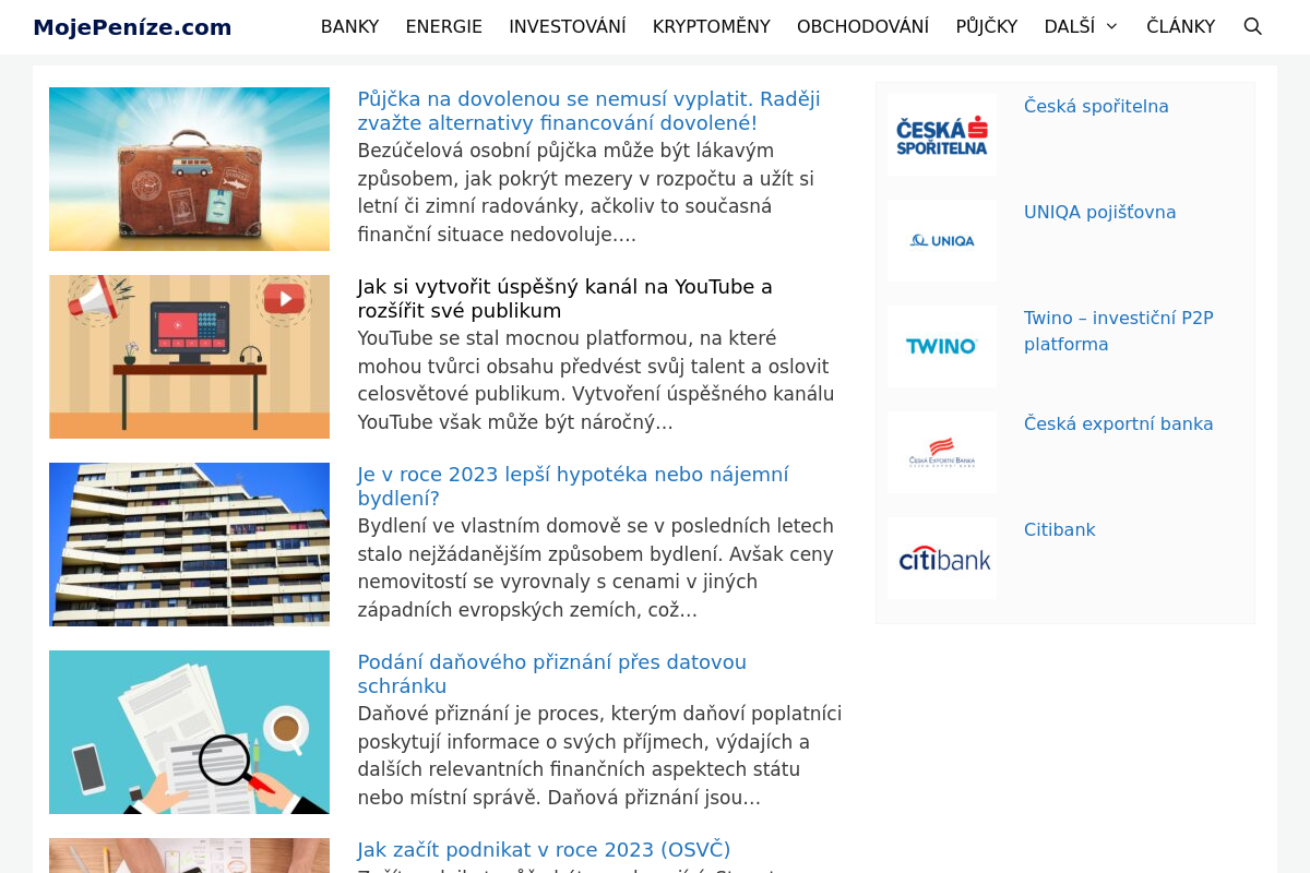 MojePeníze.com