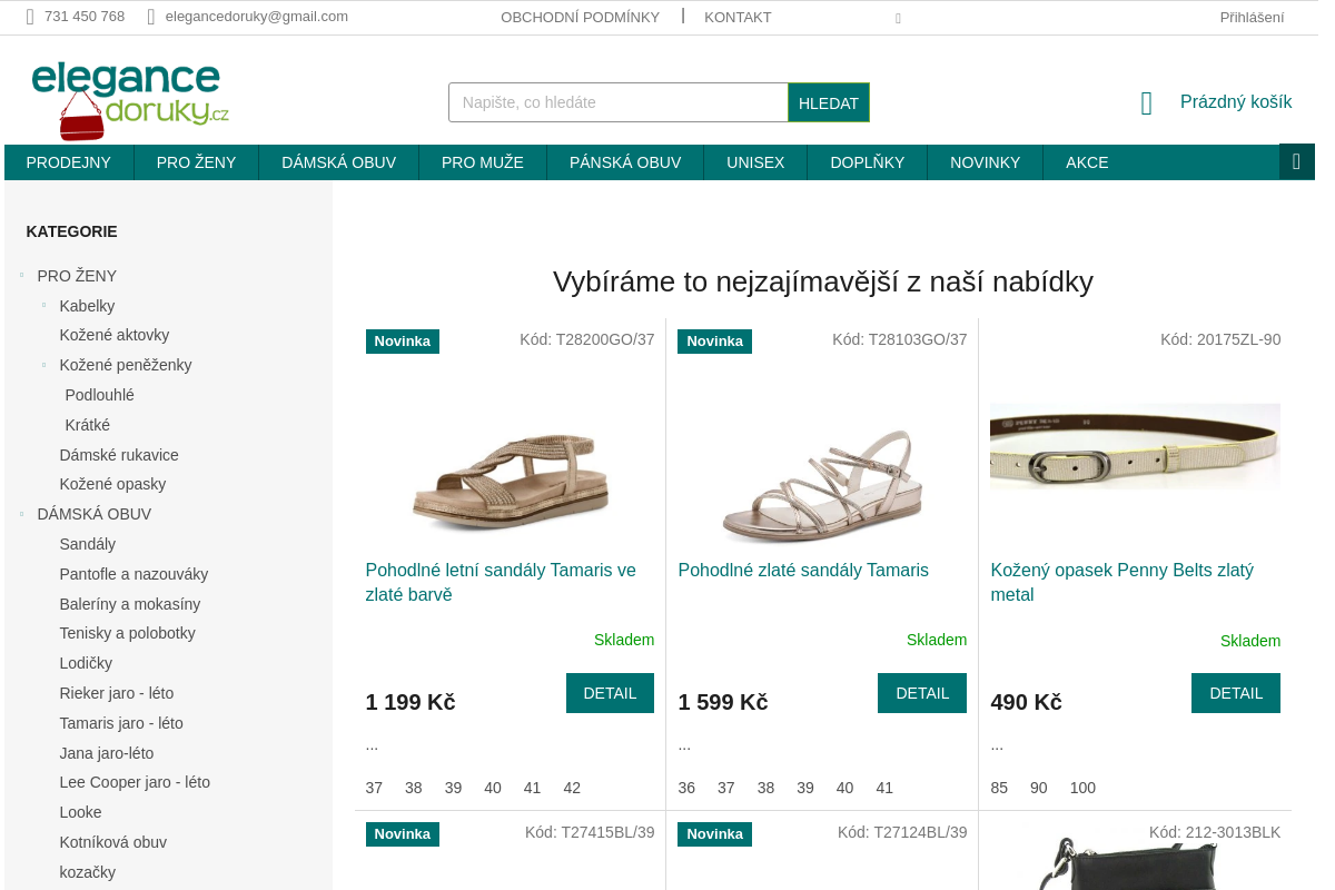 Obuv a kožené zboží Elegancedoruky.cz