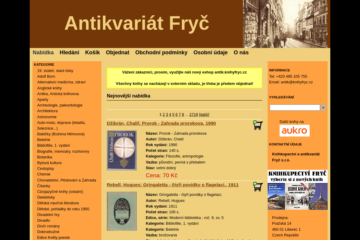 Antikvariat-fryc.cz