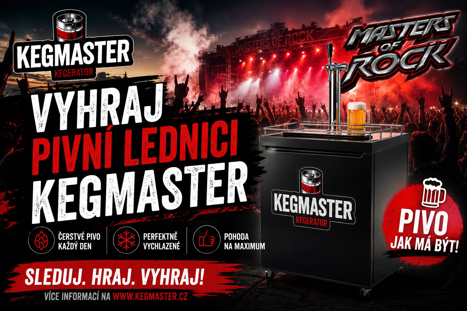 Vyhraj pivní lednici KEGMASTER!