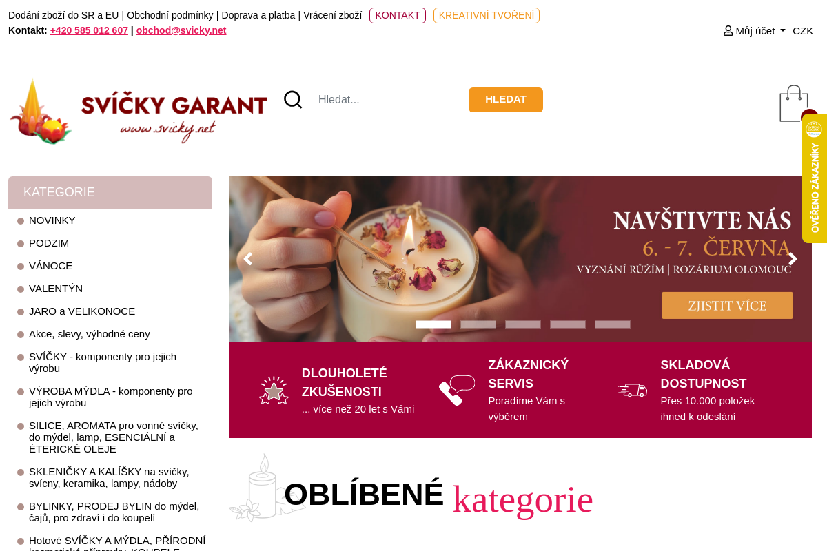 Svíčky Garant