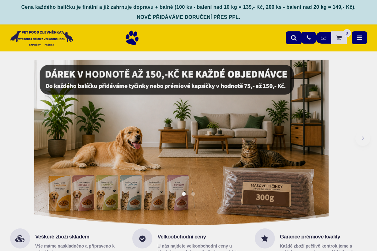PetFood Zlevněnka - Velkoobchod s krmivem