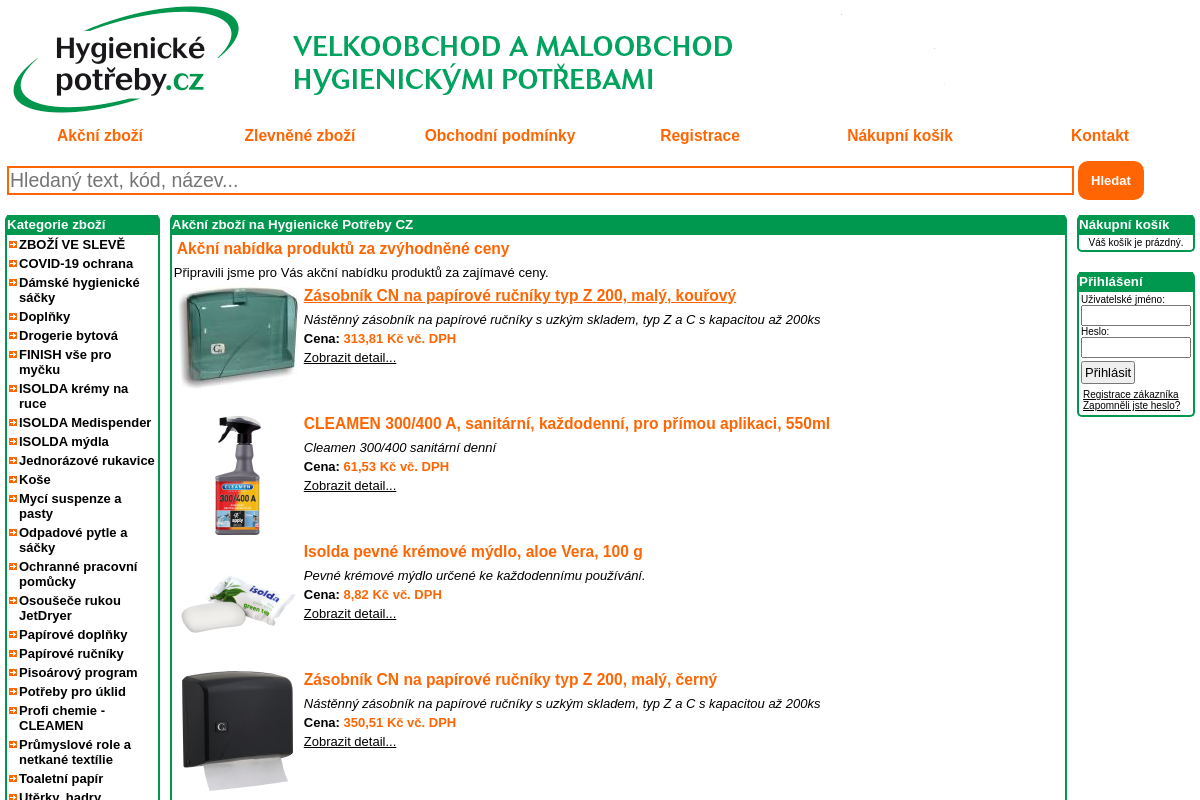Hygienické potřeby CZ