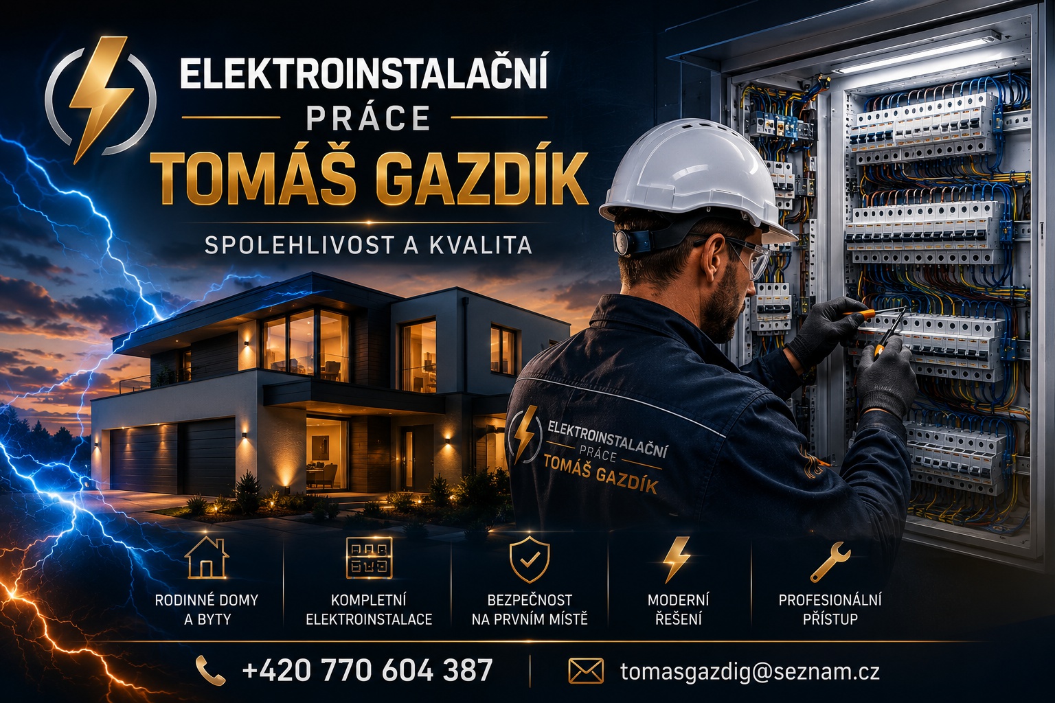 Elektroinstalační práce Tomáš Gazdík
