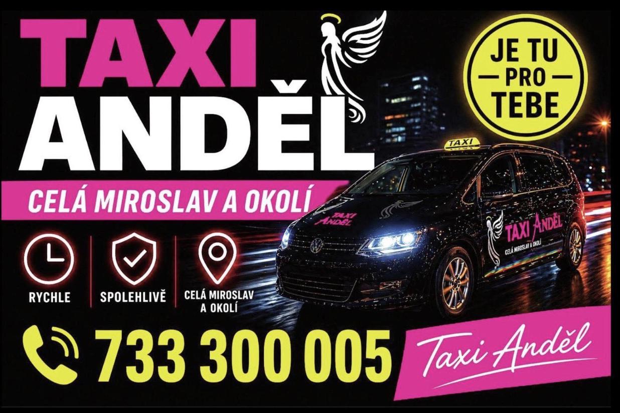 Taxi Anděl v Miroslavi