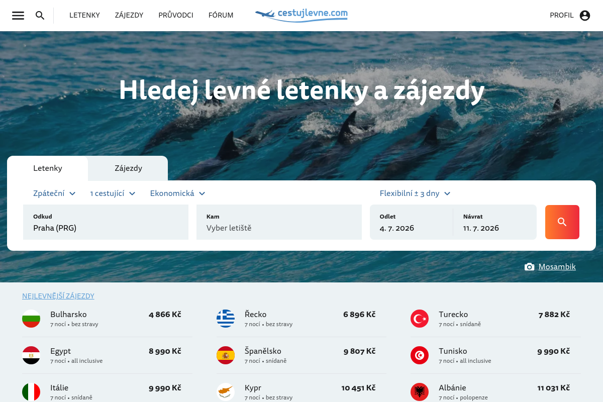Cestujlevne.com