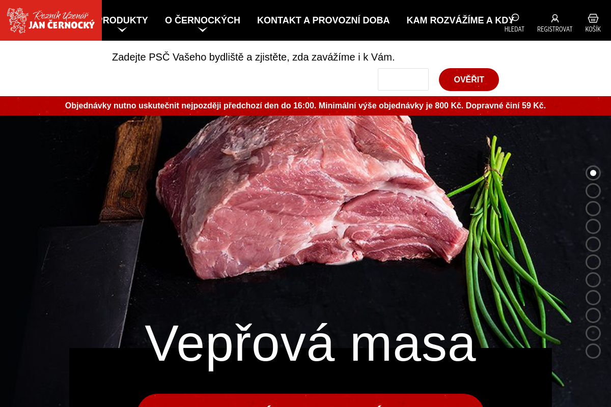 Jan Černocký řeznictví a uzenářství