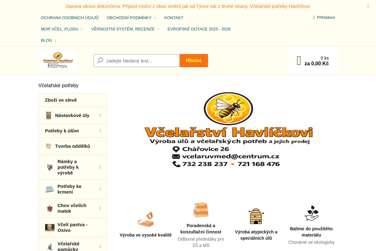 Včelařství a včelařské potřeby Havlíčkovi