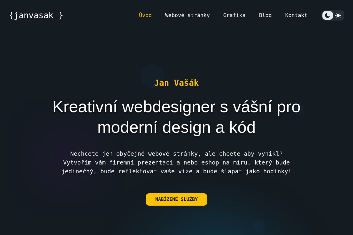 Jan Vašák - webové stránky a eshopy na míru