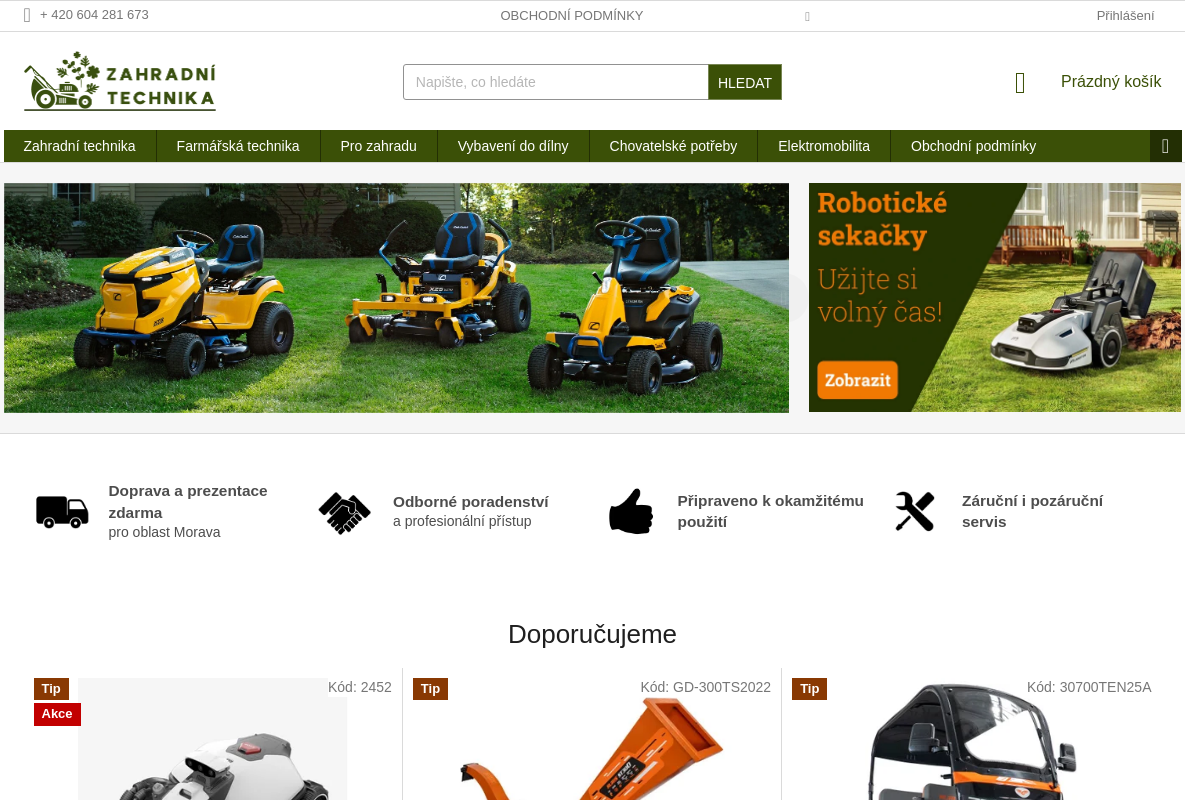 Zahradní technika BV Cars