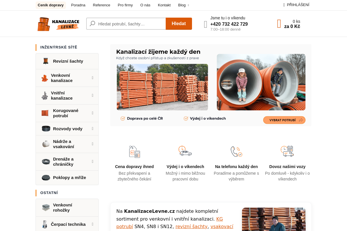Kanalizacelevne.cz