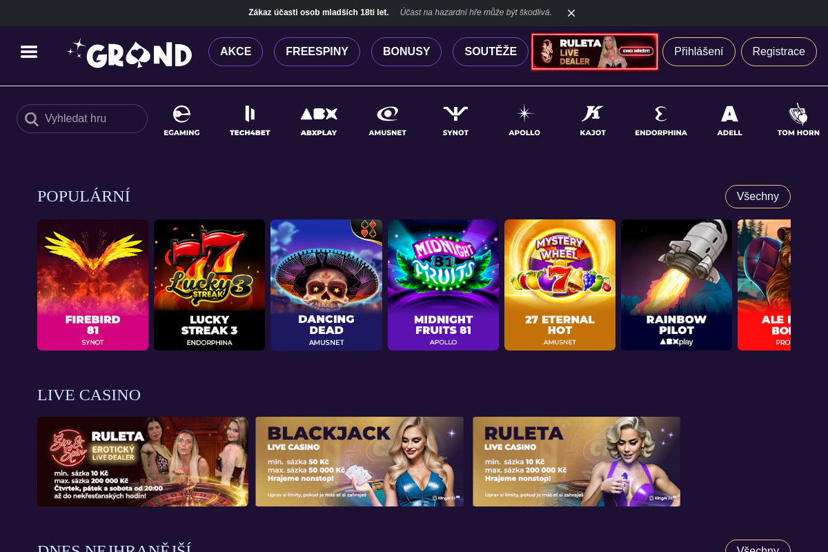 Grandwin.cz Online Casino