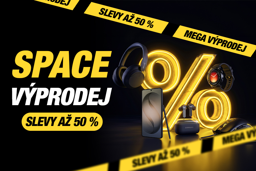 SPACE VÝPRODEJ JEDE PRÁVĚ TEĎ