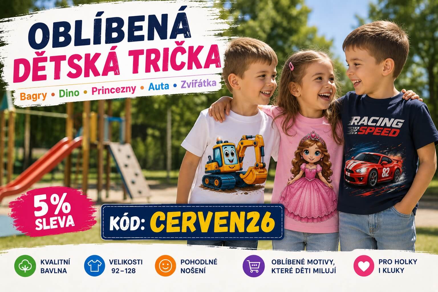 AKCE: Trička do školky i na výlet