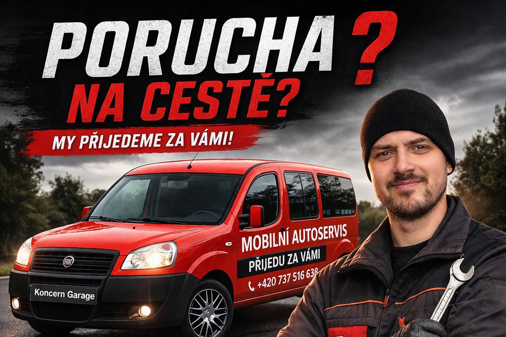 Potkala vás porucha? Volejte mobilní autoservis!