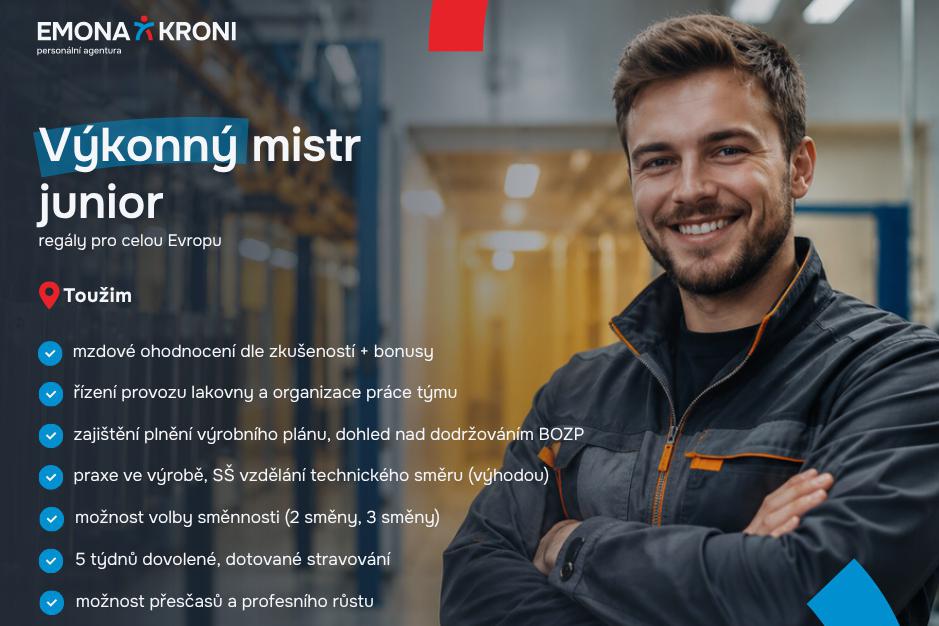 Výkonný mistr junior | možnost volby směnnosti