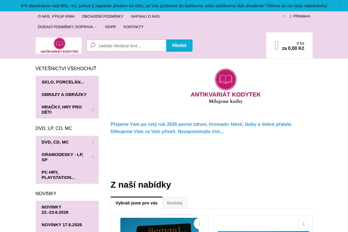 Antikvariát Kodytek