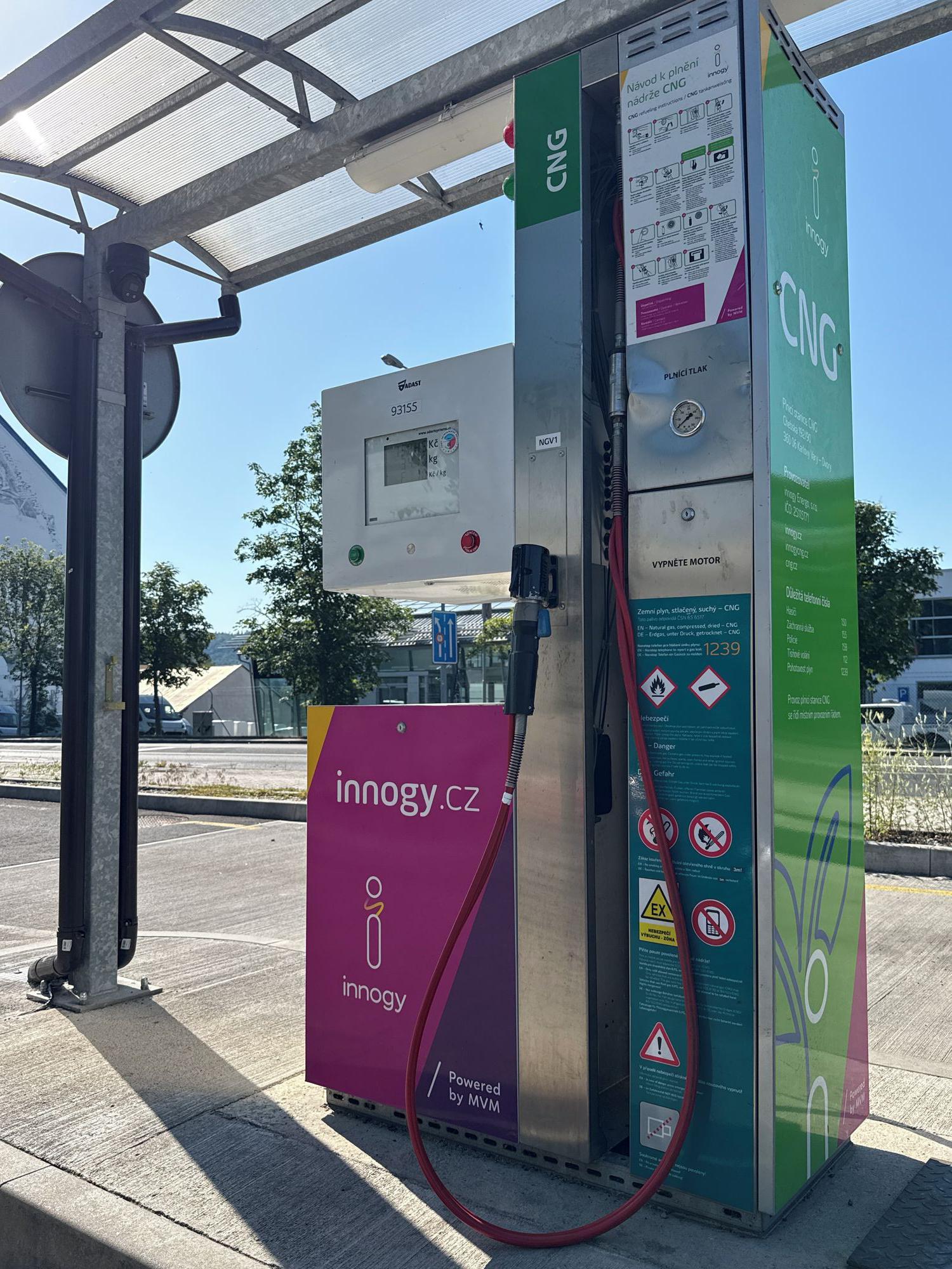 innogy čerpací stanice CNG foto 2