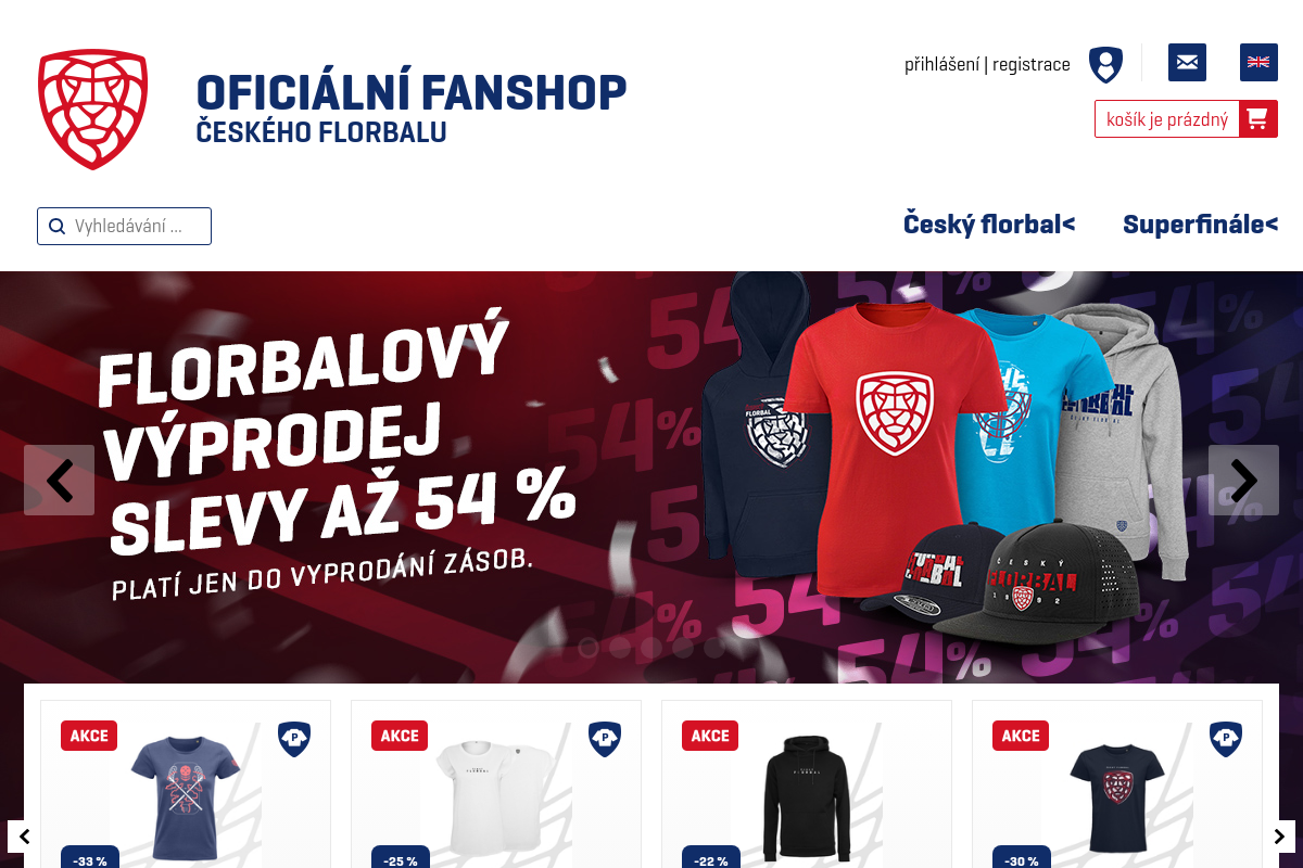 Oficiální fanshop Českého florbalu