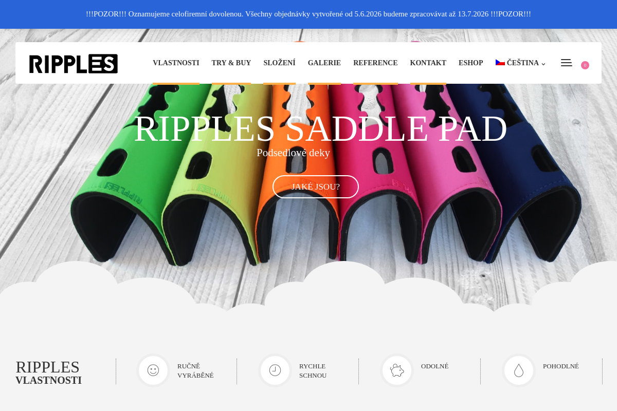 Ripples Saddle Pad