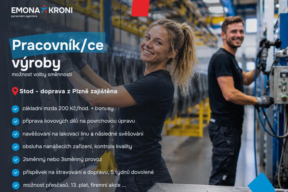 Pracovník/ce výroby | možnost volby směnnosti