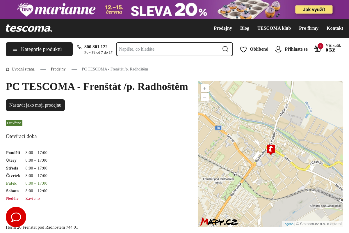 Prodejní centrum TESCOMA