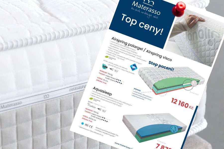Top ceny matrací na dosah!