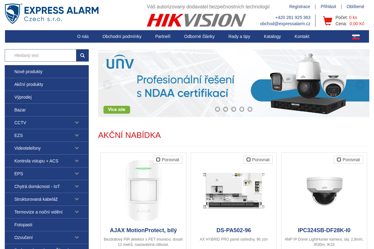 Express Alarm Czech - sklad