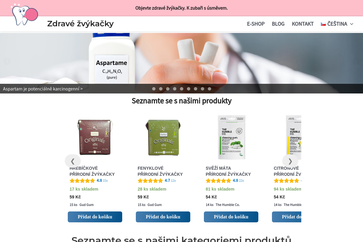 Zdravé žvýkačky