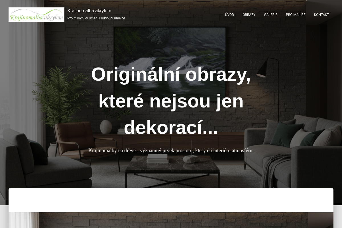Krajinomalba akrylem