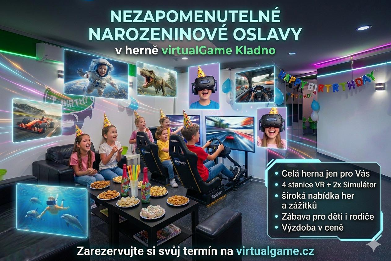 Narozeninová oslava ve virtualGame Kladno