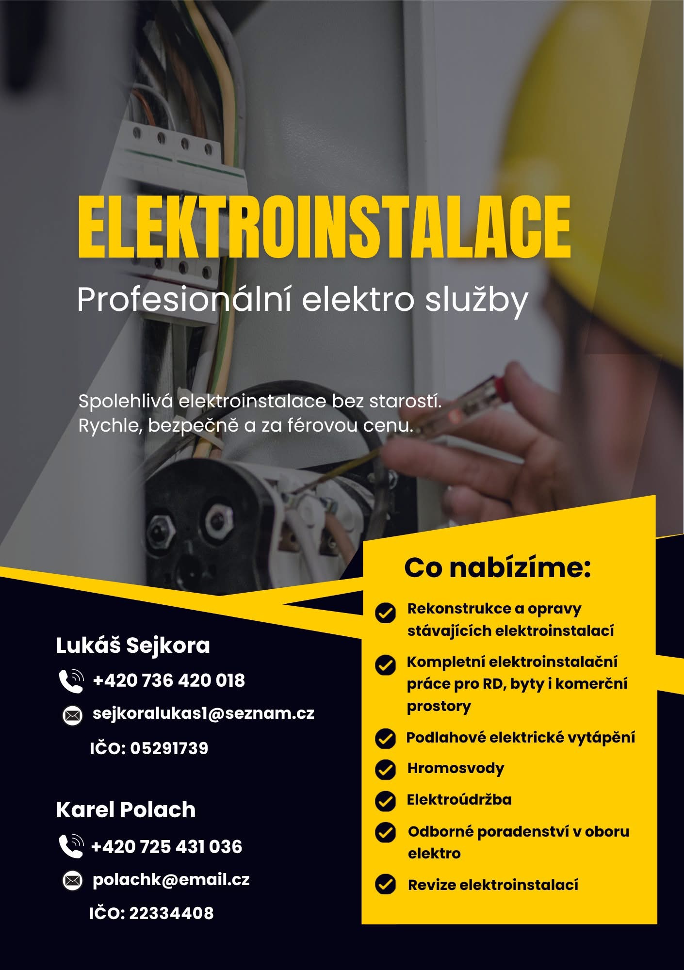 Elektroinstalace foto 1