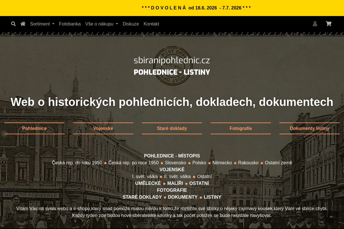 Sbiranipohlednic.cz