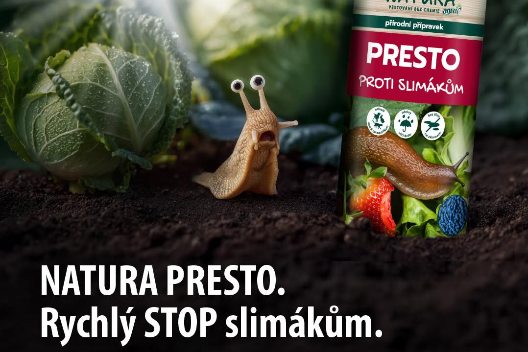 NATURA PRESTO. Rychlý STOP slimákům