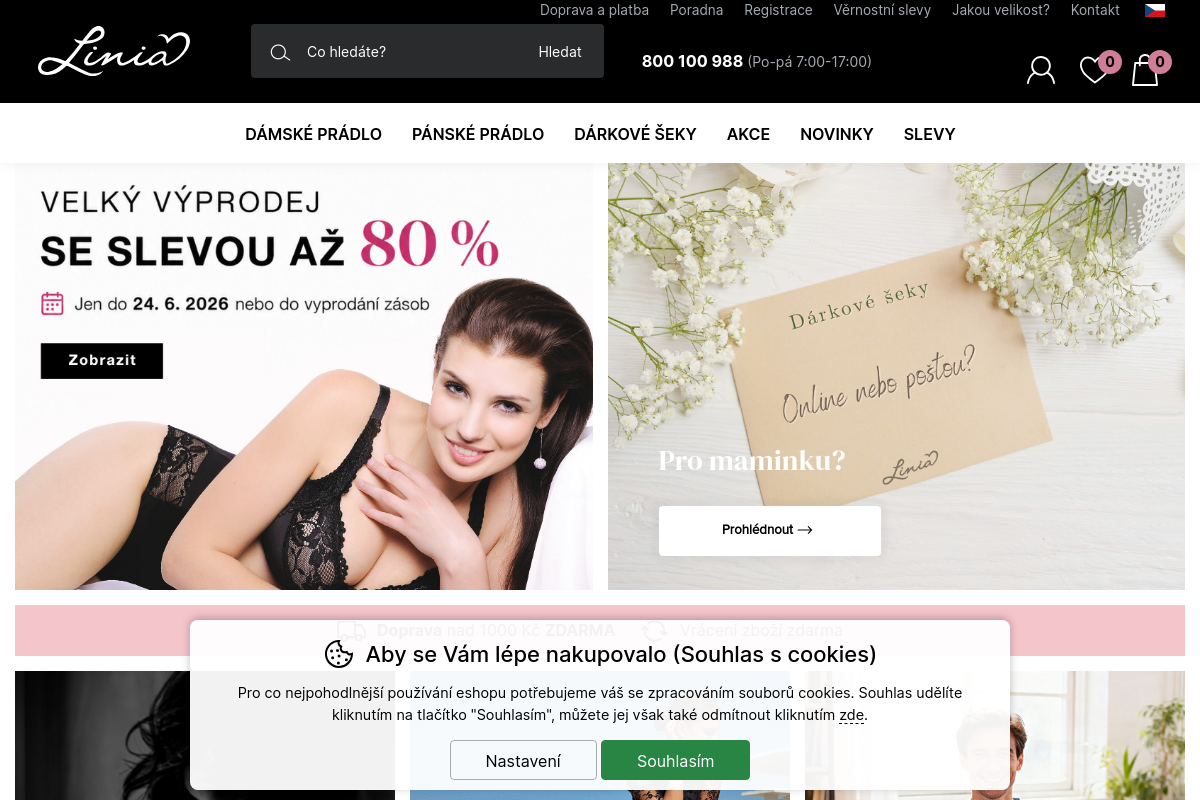 Linia – spodní prádlo