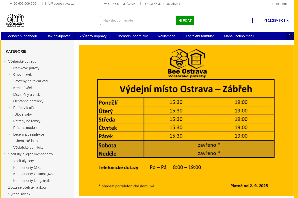 Bee Ostrava - Včelařské potřeby