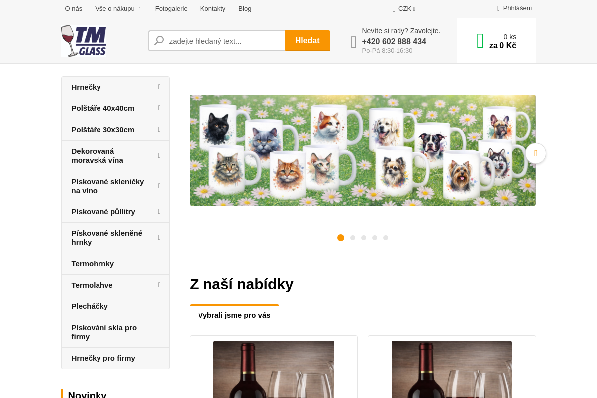 Tmglass.cz/e-shop