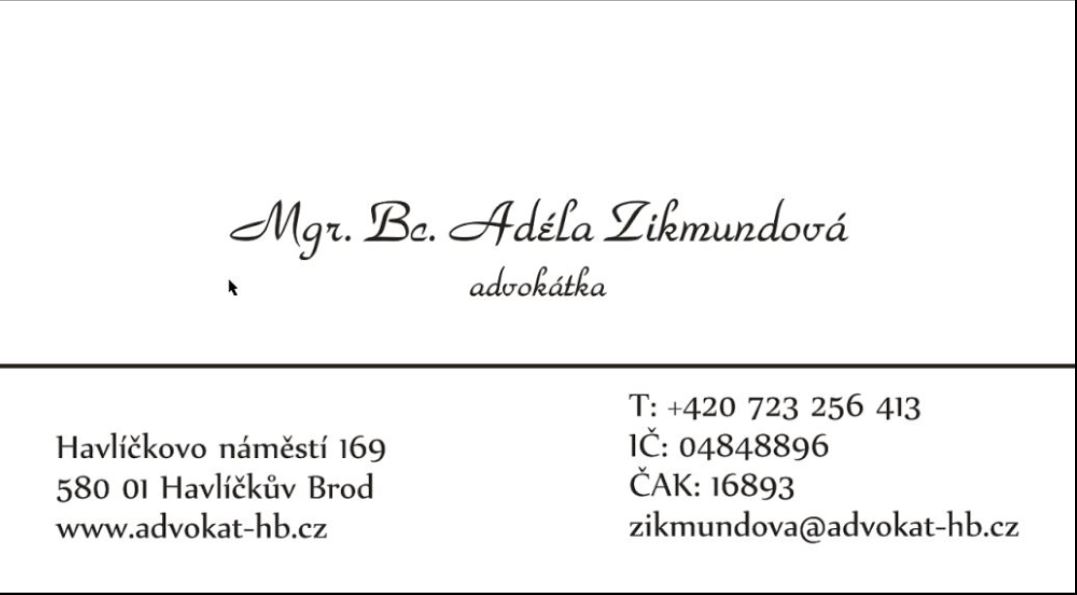 Advokátní kancelář Mgr., Bc. Adéla Zikmundová foto 2