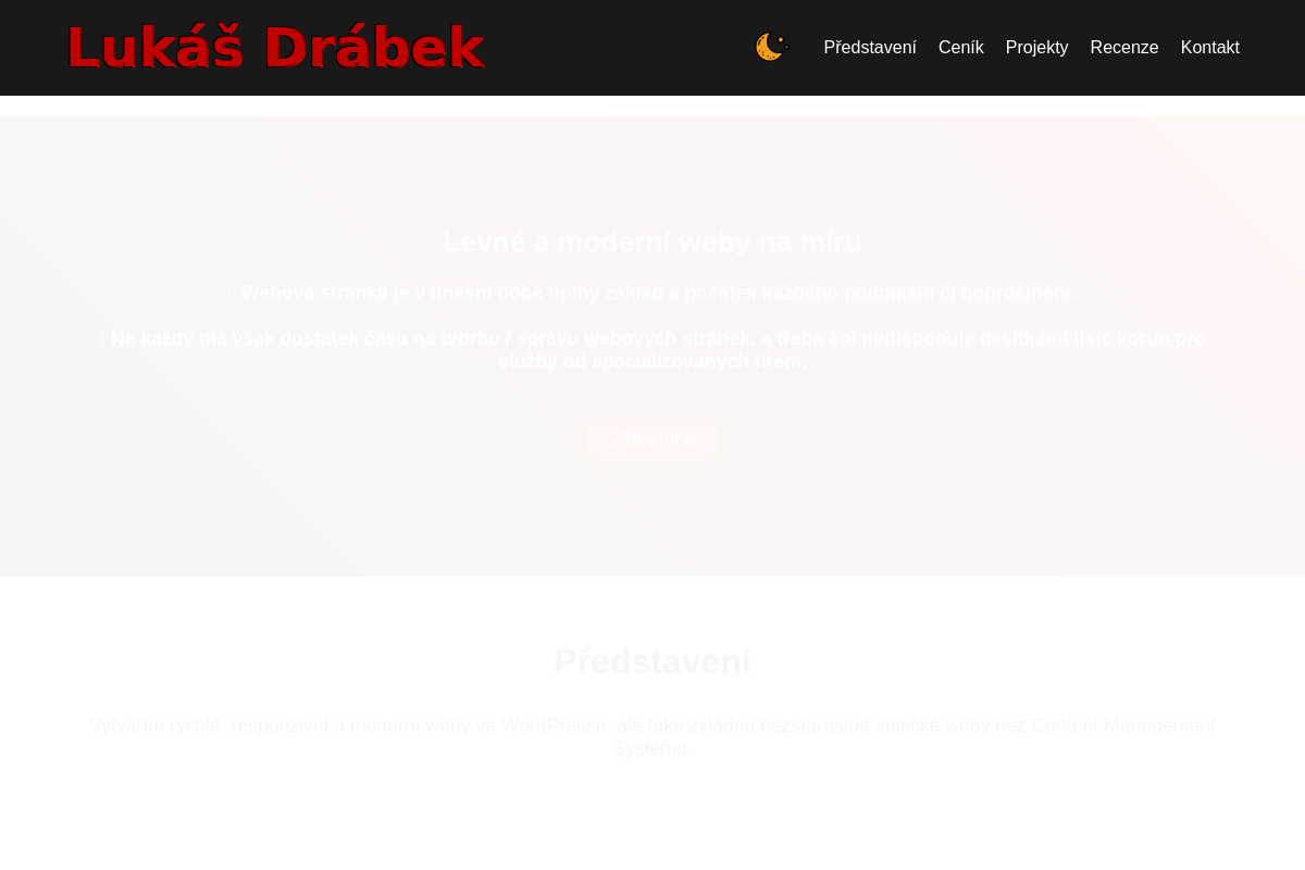 Weby na míru Lukáš Drábek