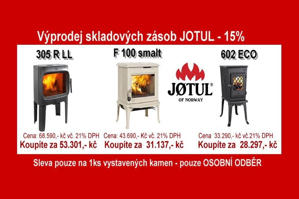 Výprodej skladových zásob Jotul