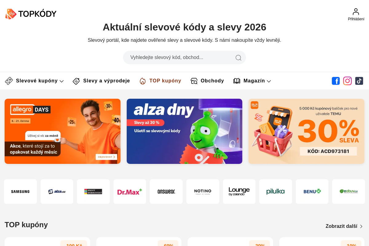 Topkody.cz