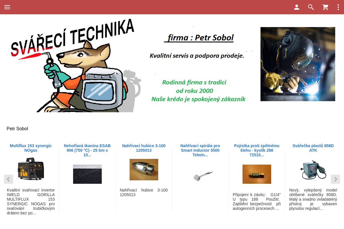 Svářecí technika - Petr Sobol