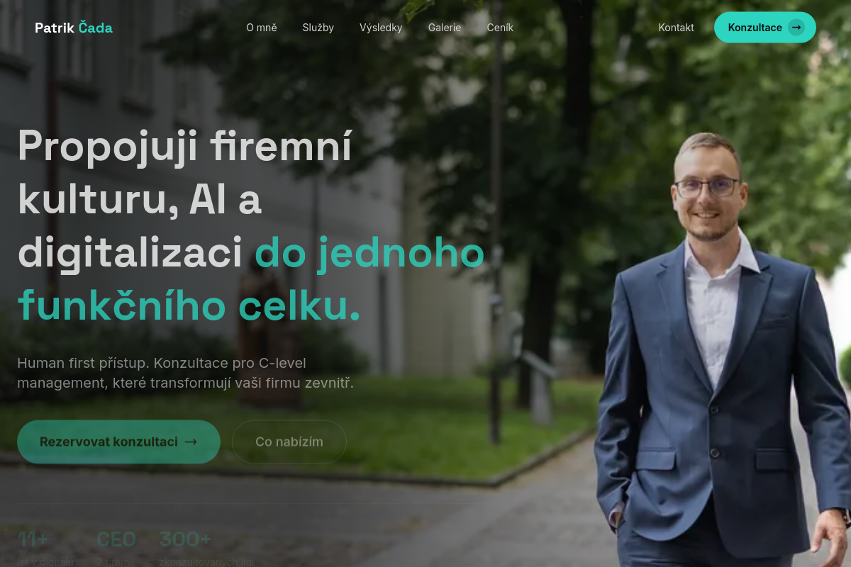 Patrik Čada - WordPress specialista a webový vývojář na volné noze