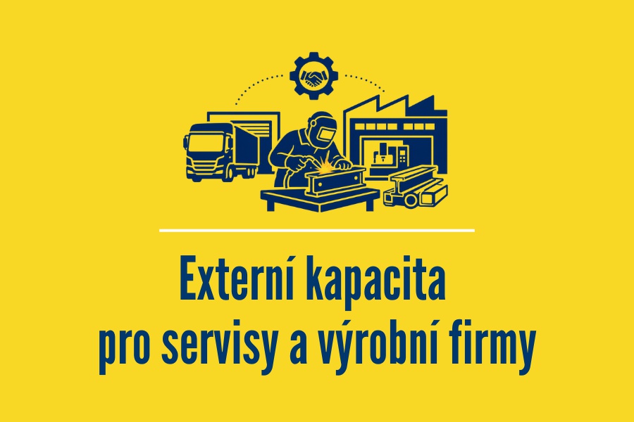 Externí kapacita pro servisy a výrobní firmy