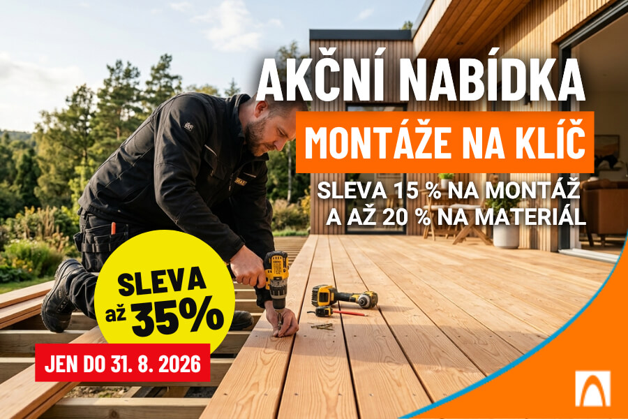 Montáže na klíč se slevou až 35 %