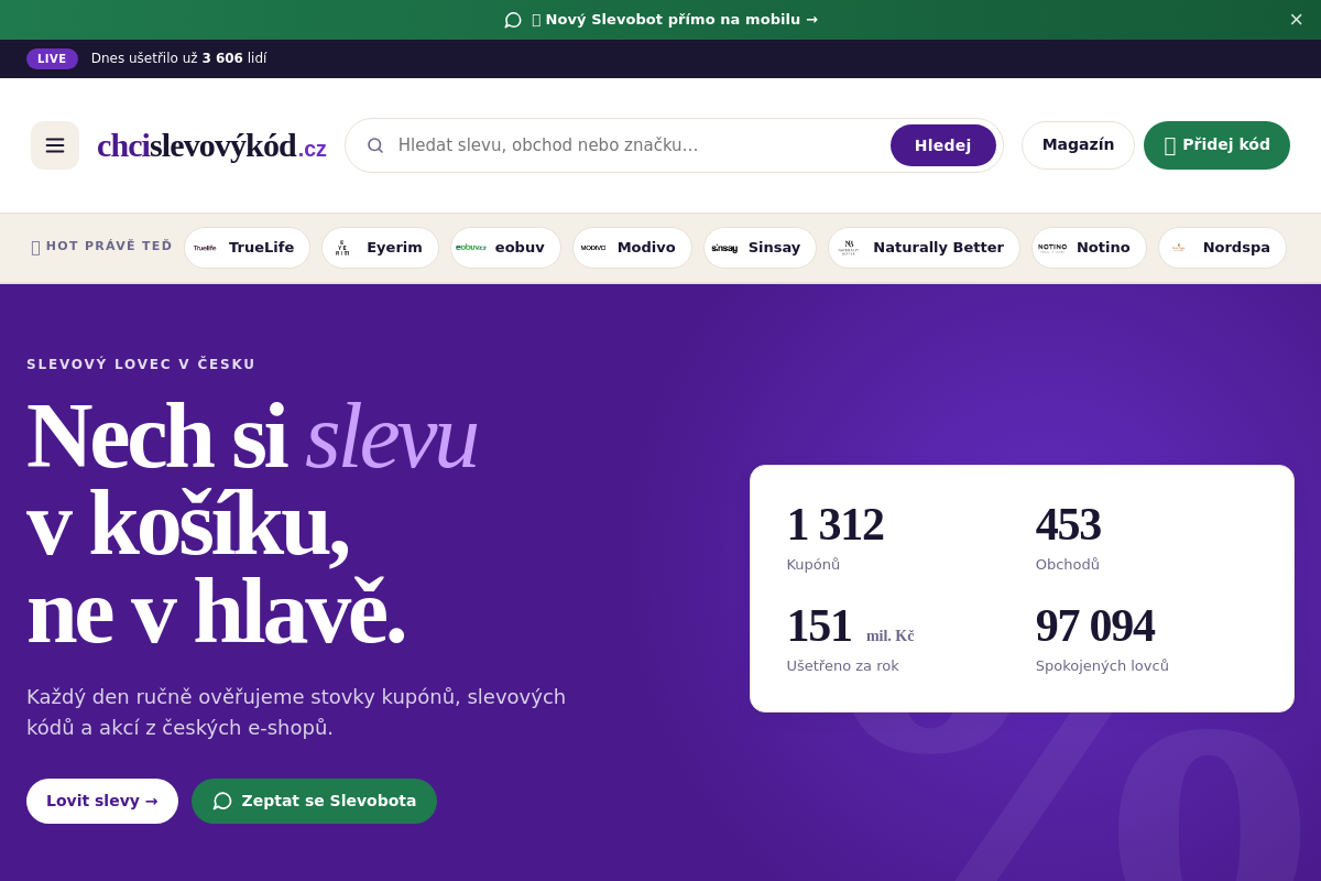 Chcislevovýkód.cz